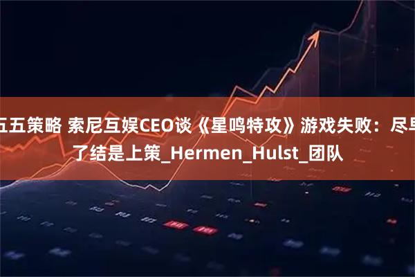 五五策略 索尼互娱CEO谈《星鸣特攻》游戏失败：尽早了结是上策_Hermen_Hulst_团队